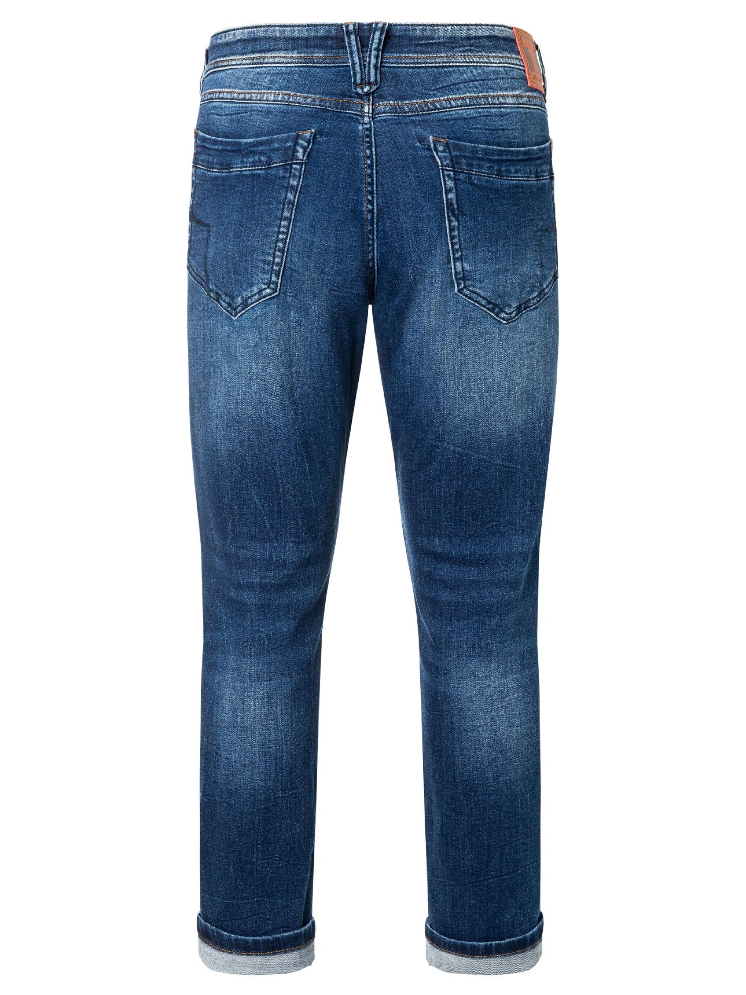 TIMEZONE Regular lange Jeans Straight Leg 'Regular JackTZ' in Blau