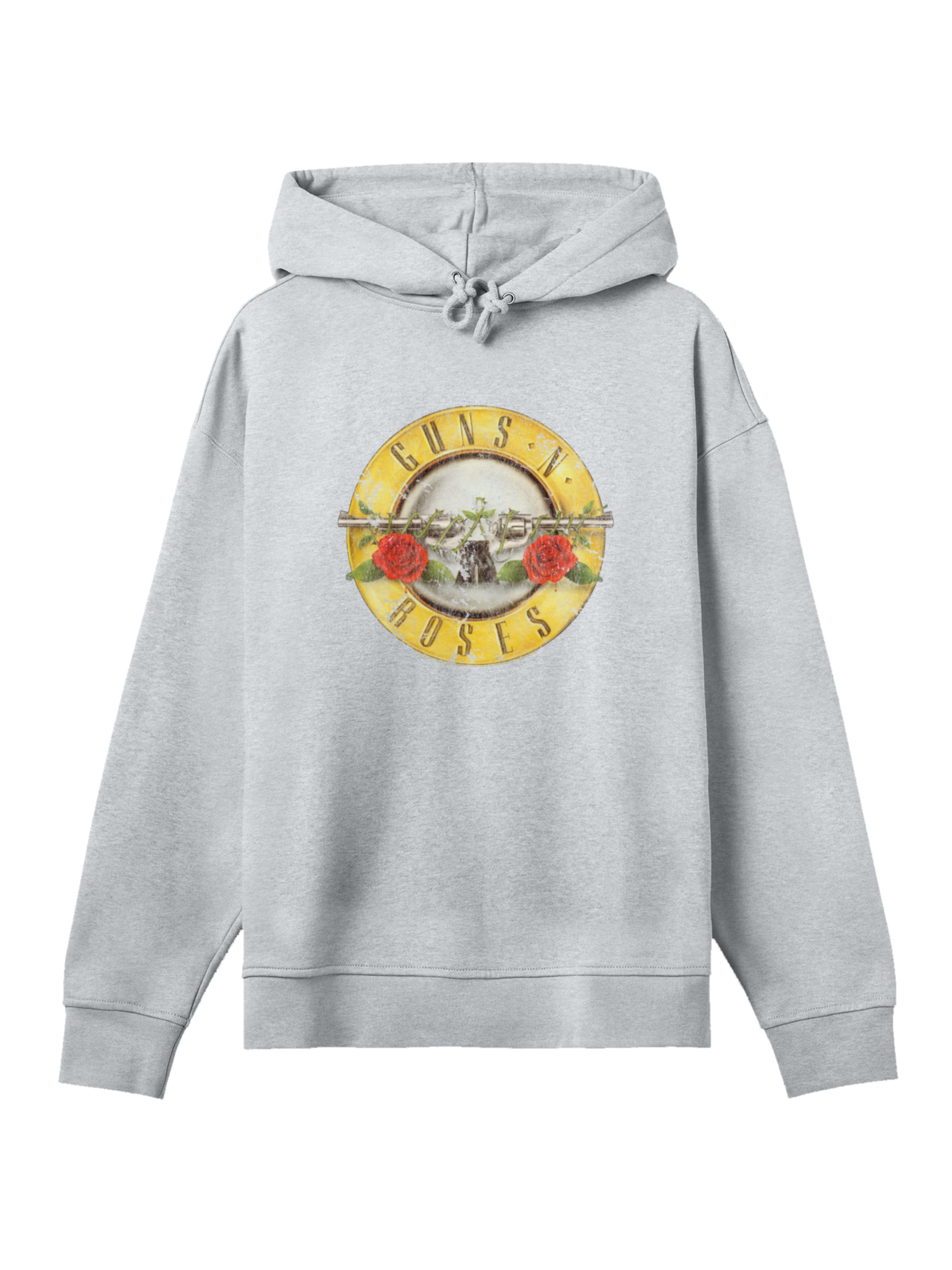 Sweat-shirt 'Guns 'n' Roses' F4NT4STIC en gris : devant