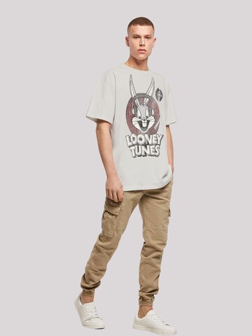 F4NT4STIC Shirt 'Looney Tunes Looney Tunes Bugs Bunny' in Grijs