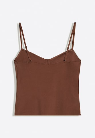 Top di Bershka in marrone