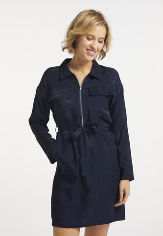 usha BLUE LABEL Shirt dress in Blue: front