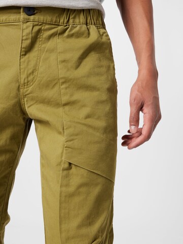 Coupe slim Pantalon cargo TOM TAILOR DENIM en vert
