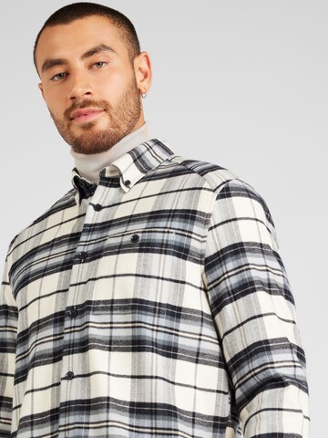 DRYKORN Regular fit Button Up Shirt 'LIET' in Grey