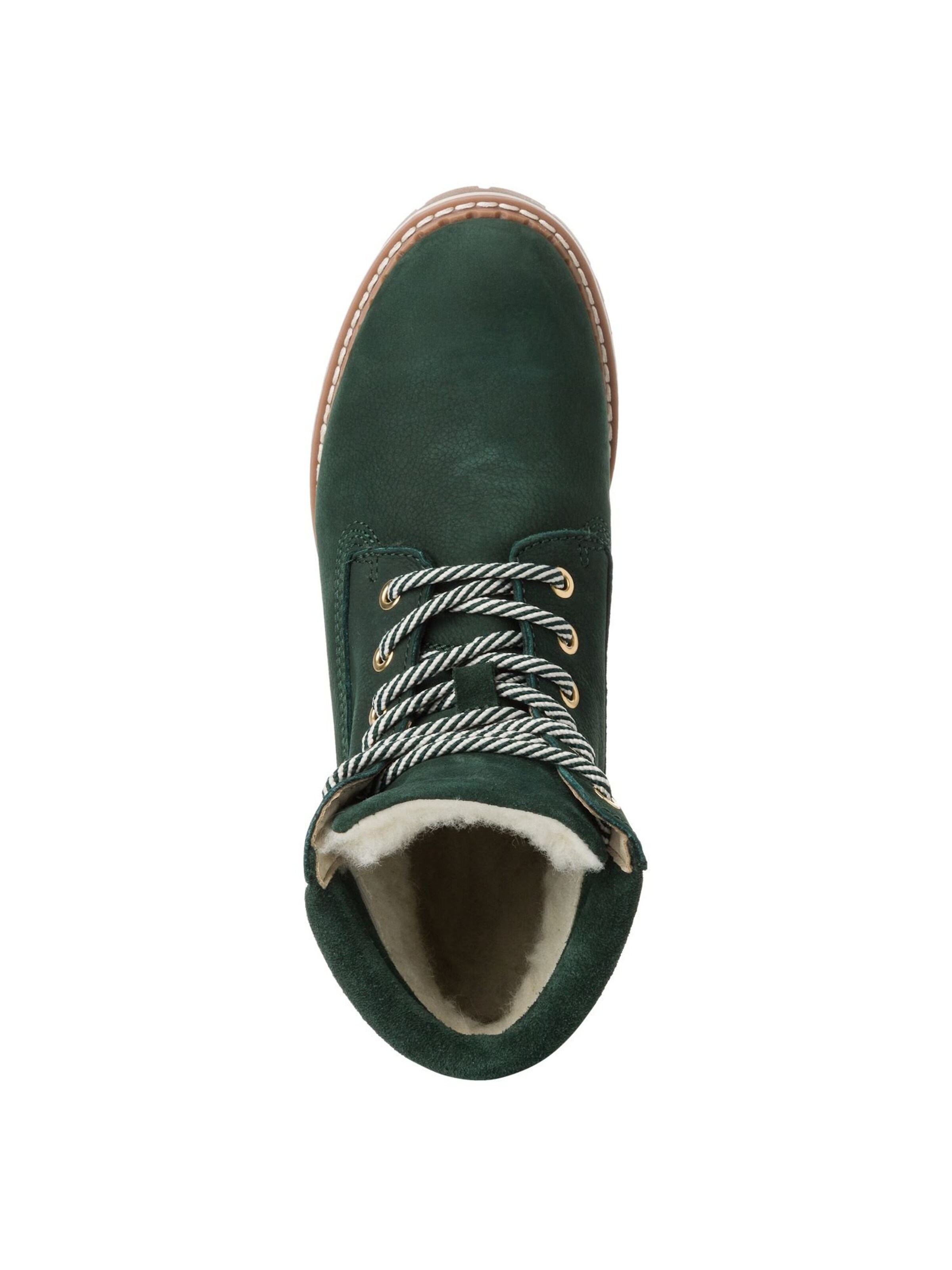 Bottines à lacets Tamaris en vert