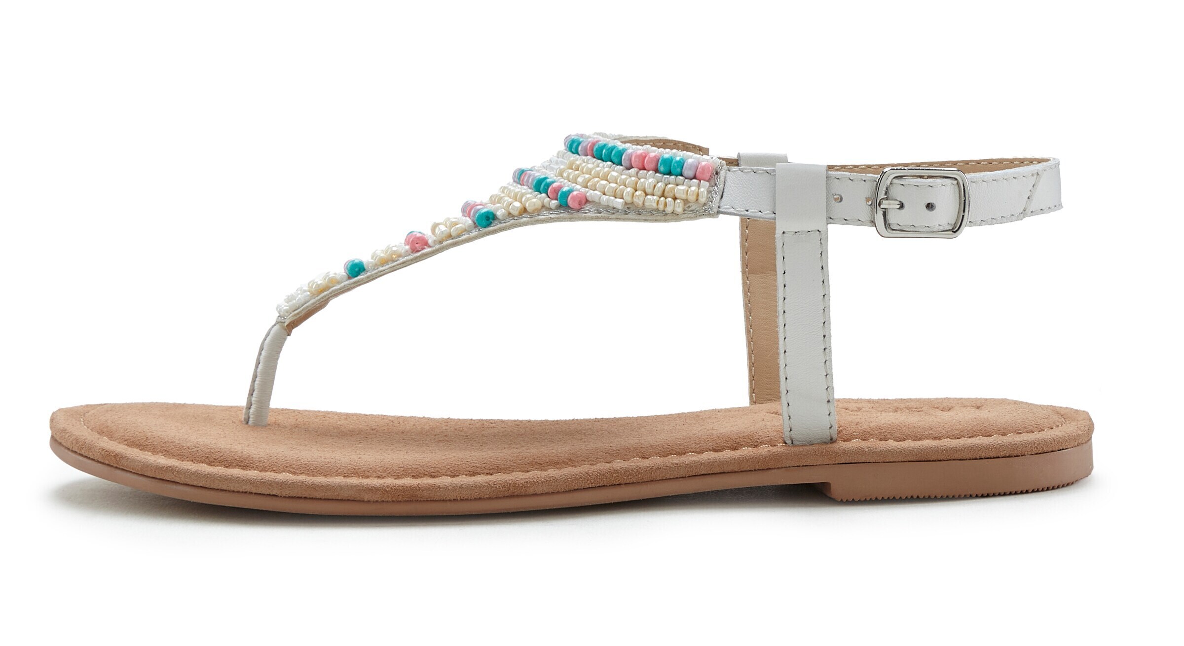 LASCANA T-Bar Sandals in White