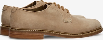 LOTTUSSE Lace-Up Shoes 'Derby' in Beige
