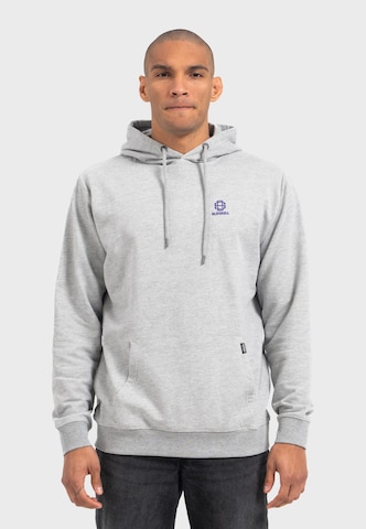 Oldskull Sweatshirt 'Wrldvibe Bali Beam' in Grau: Vorderseite