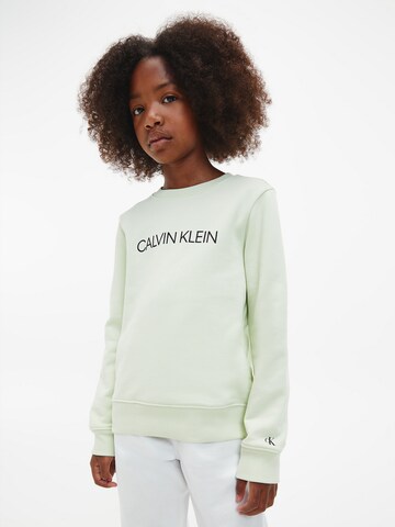 Calvin Klein Jeans Bluza w kolorze zielony: przód