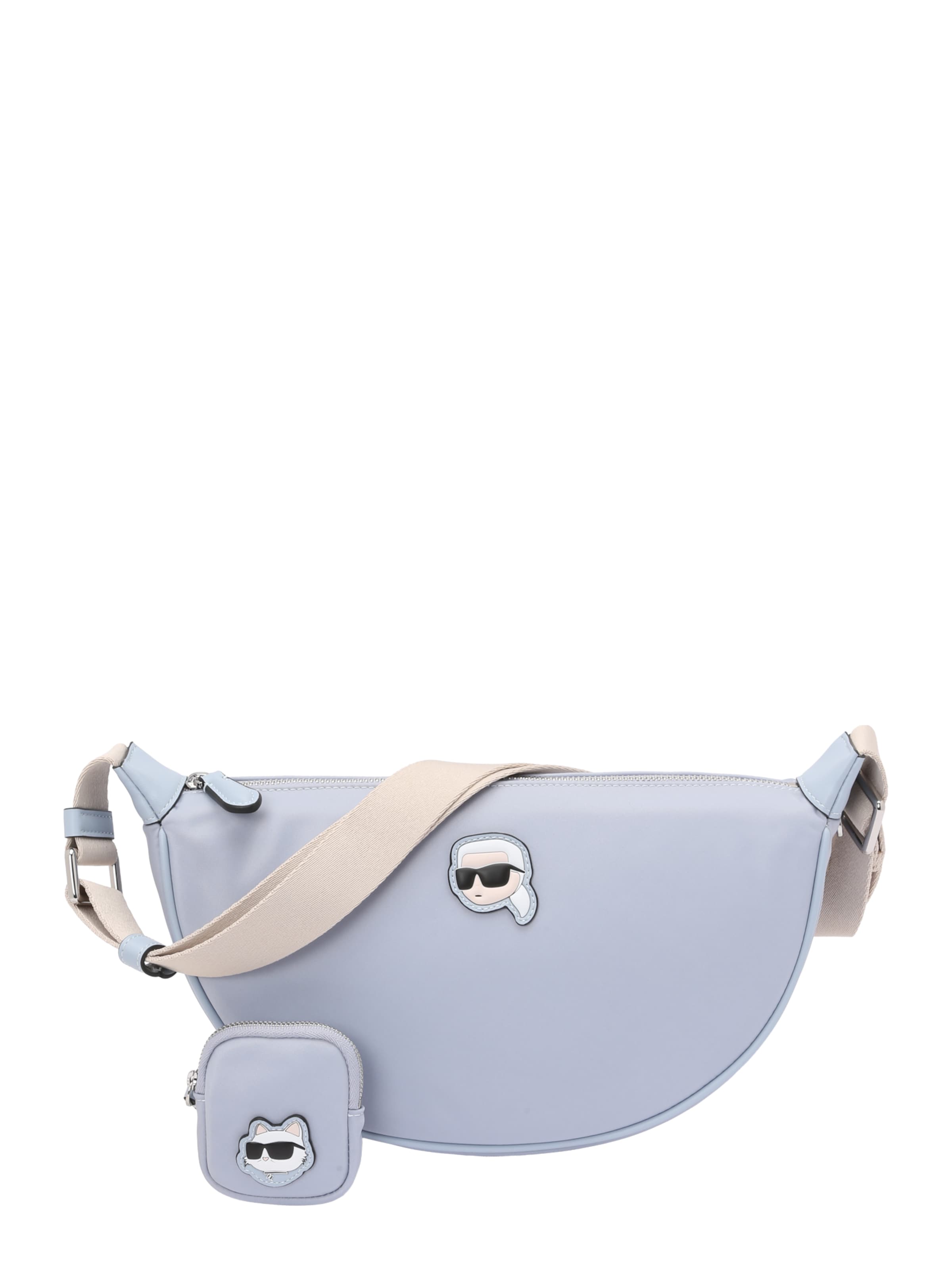 Karl Lagerfeld Crossbody Bag 'IKON' in Blue: front