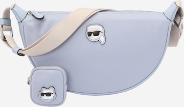 Karl Lagerfeld Umhängetasche 'IKON' in Blau: Vorderseite