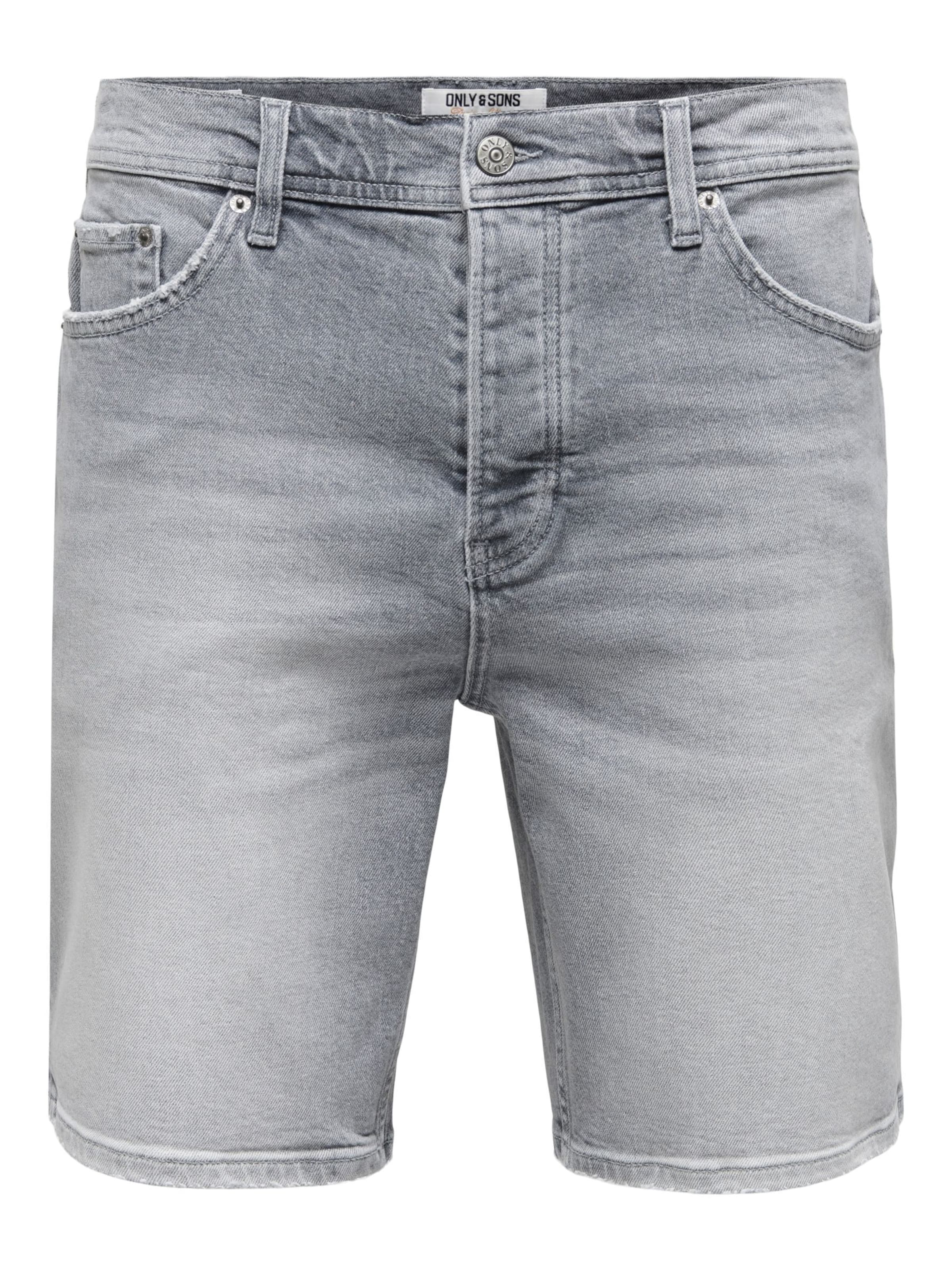 Only & Sons Regular Jeans 'ONSEdge' in Grijs: voorkant