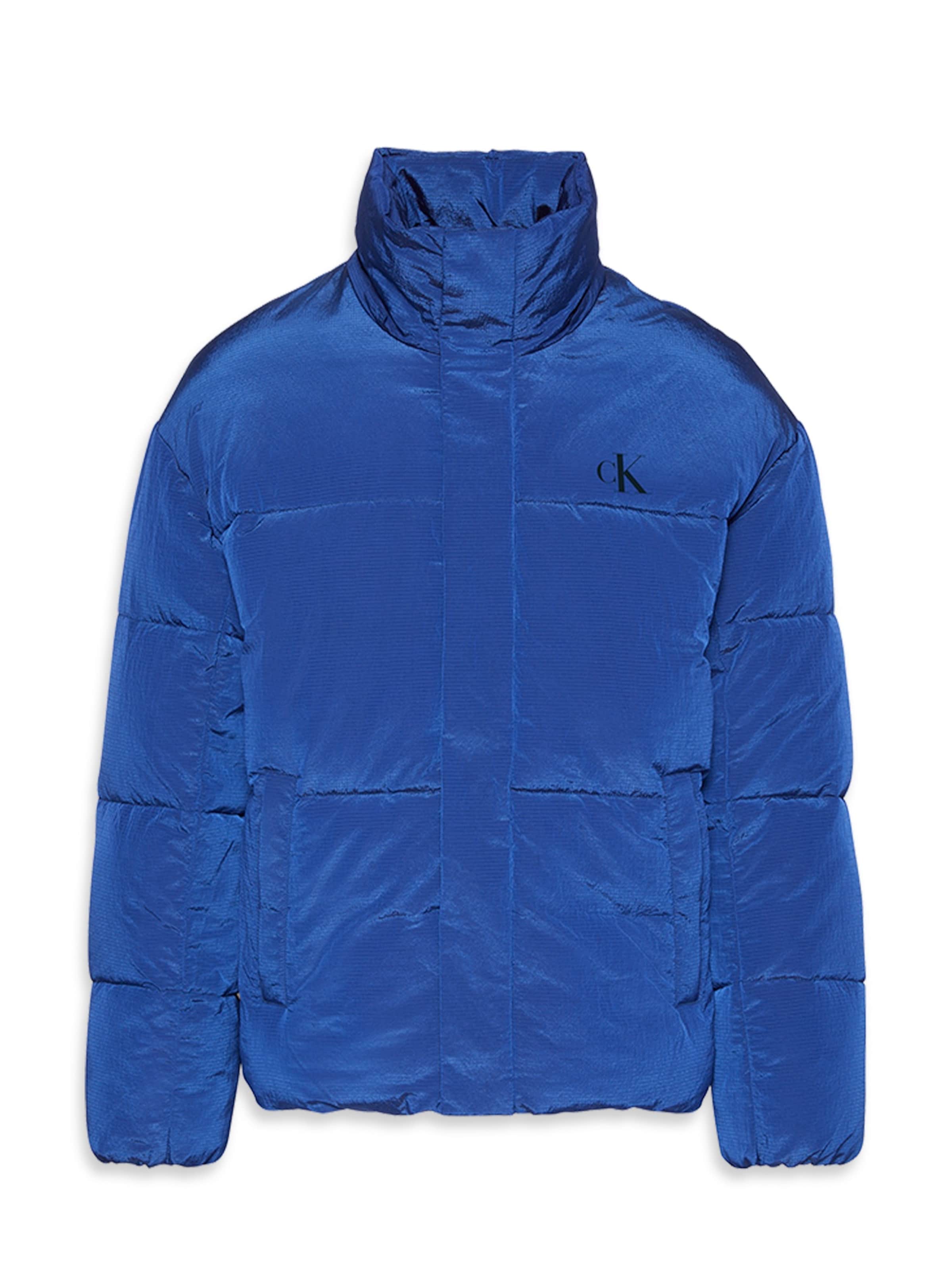 Calvin Klein Jeans Χειμερινό μπουφάν σε μπλε: μπροστά