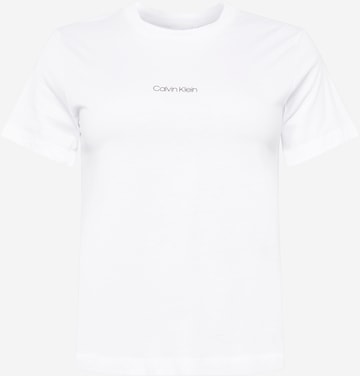 Tricou de la Calvin Klein Curve pe alb: față