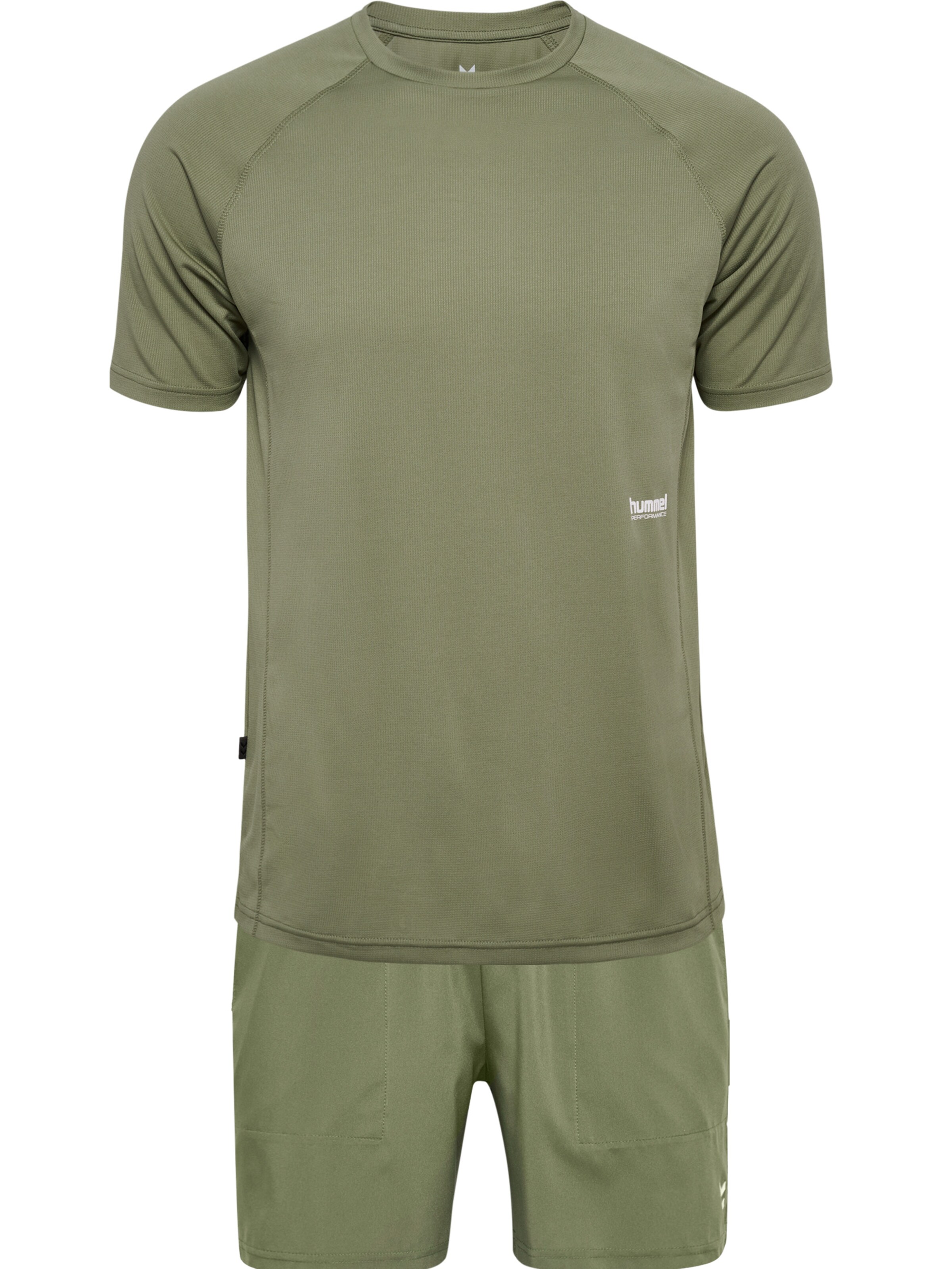Hummel Trainingsanzug 'Pulse' in Grün: Vorderseite