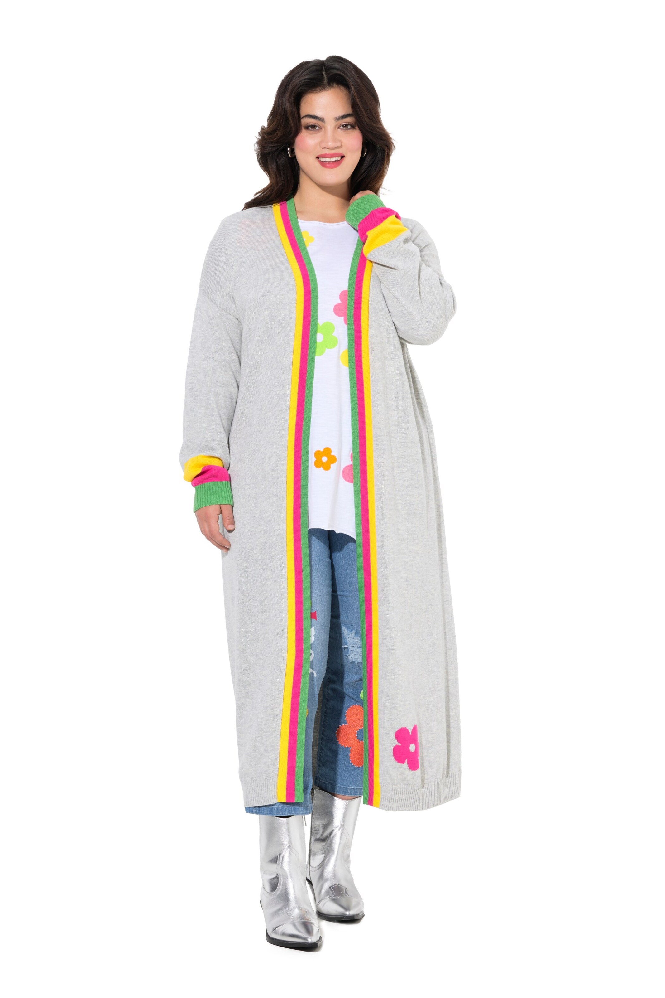 Angel of Style Knit cardigan in Grey: front