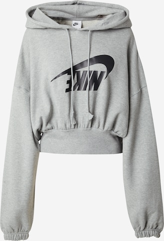 Bluză de molton de la Nike Sportswear pe gri: față