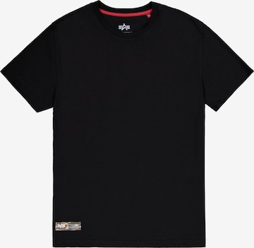 Tricou de la ALPHA INDUSTRIES pe negru: față