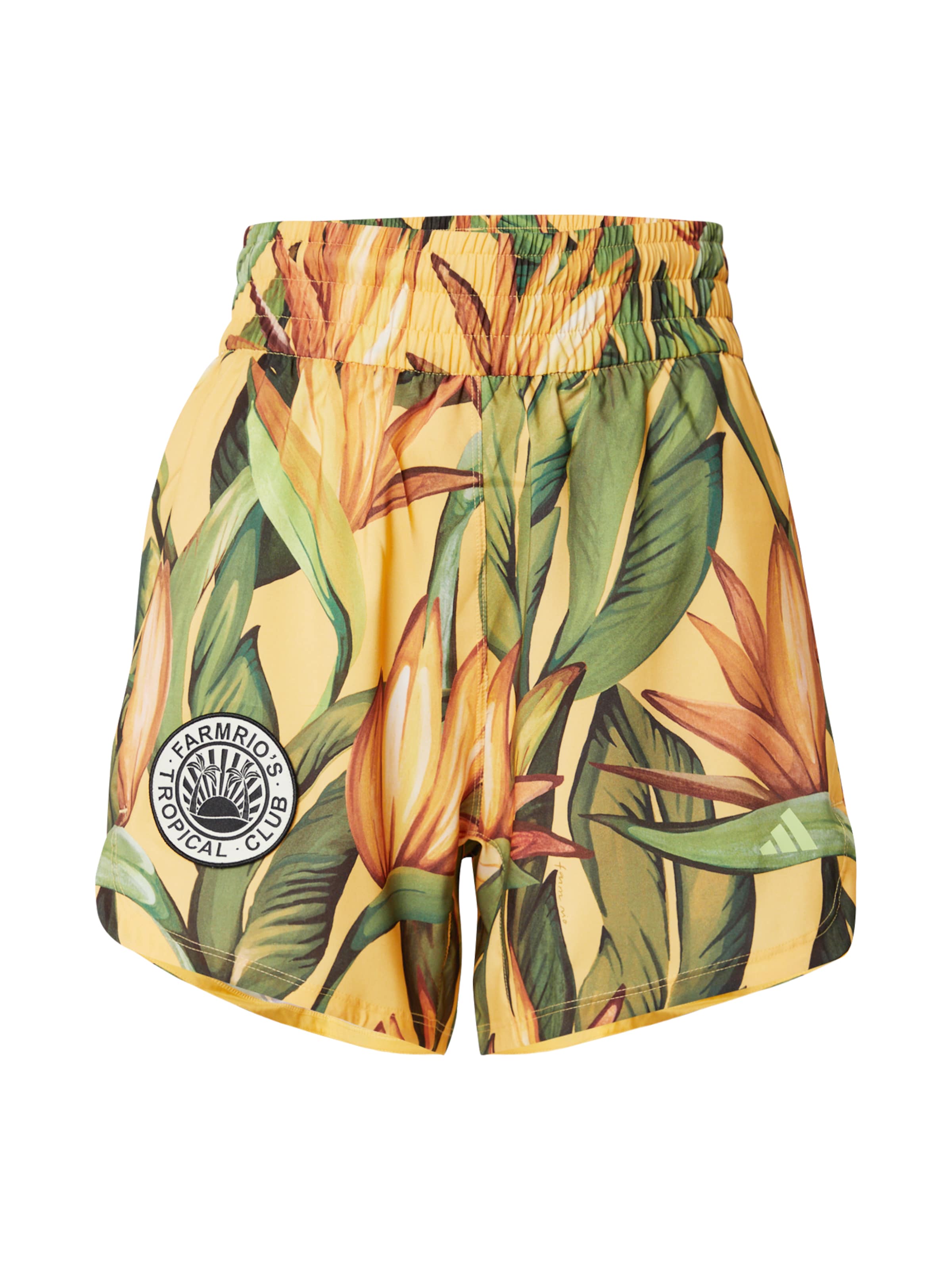 Loosefit Pantaloni sportivi 'Adidas x FARM Rio' di ADIDAS PERFORMANCE in giallo: frontale