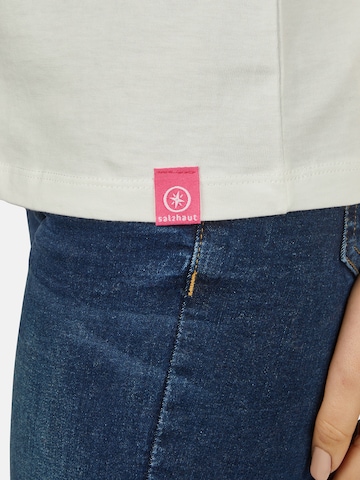 salzhaut T-Shirt 'BIIKE' in Weiß