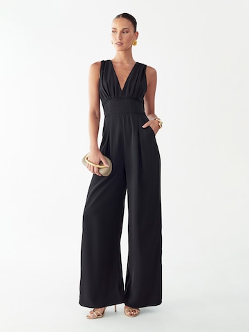 BWLDR Jumpsuit 'LYLE' in Zwart: voorkant