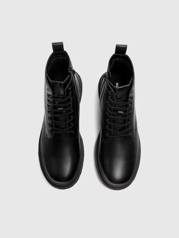 Bottines à lacets Pull&Bear en noir