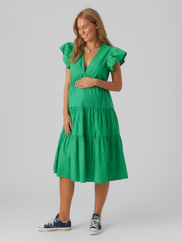 Vero Moda Maternity Φόρεμα 'Jarlotte' σε πράσινο