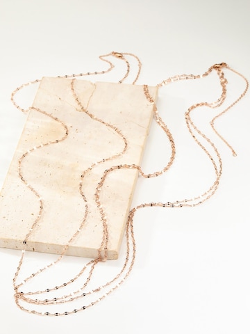 Hey Happiness Ketting 'Layered Rolo' in Goud