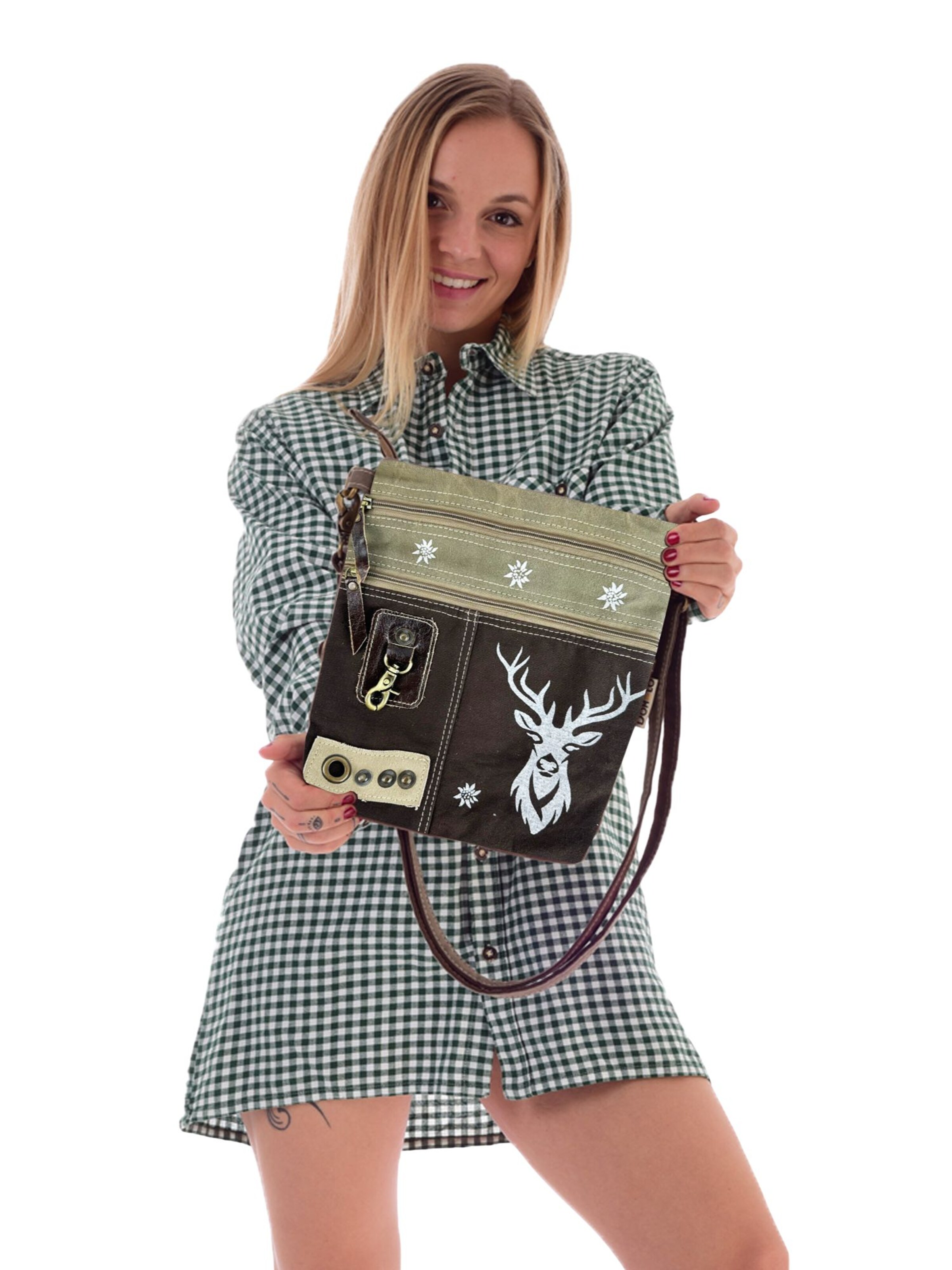 DOMELO Crossbody Bag 'Domelo' in Green