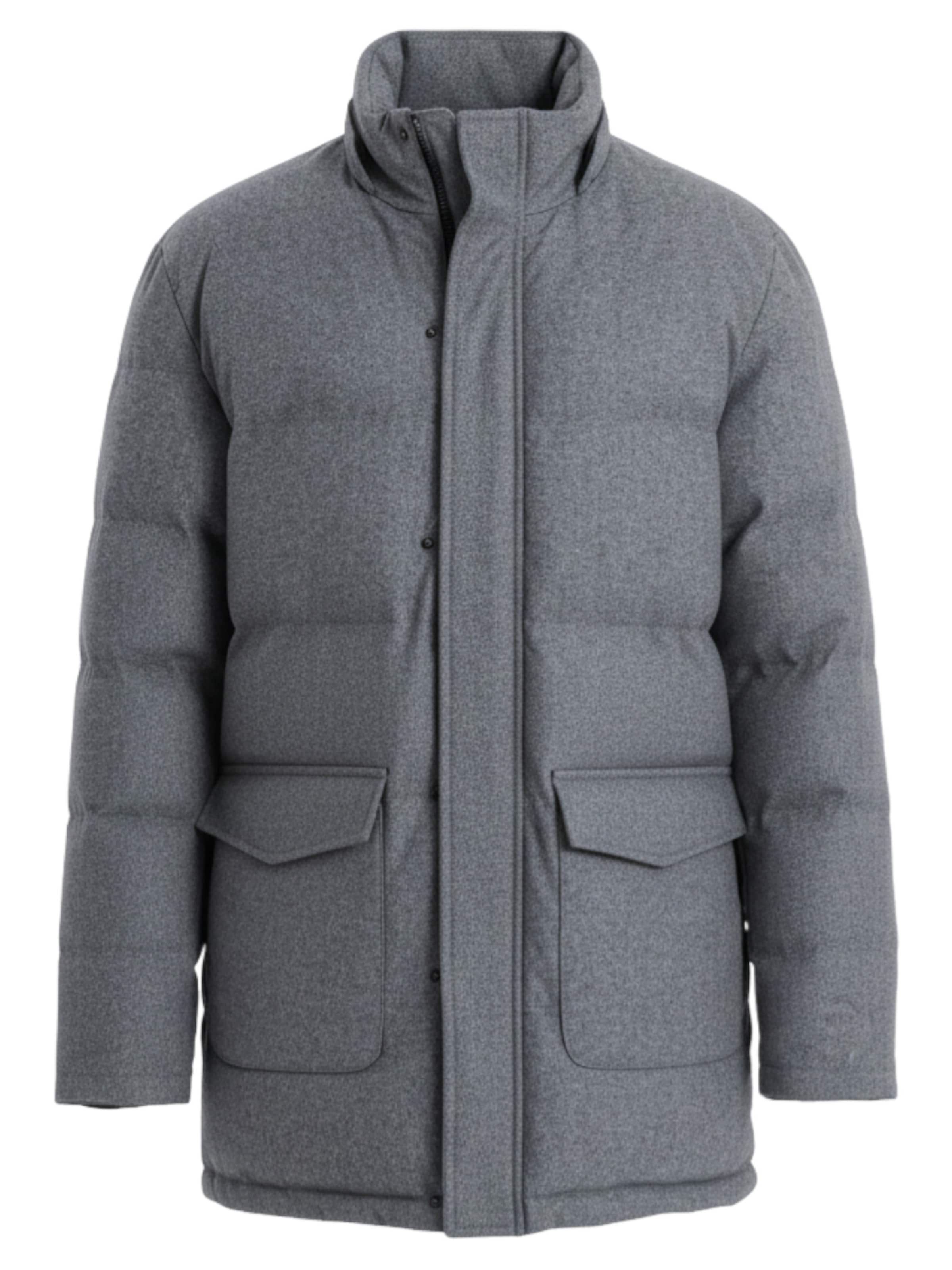 Ombre Winter jacket 'OM-JALJ-0201' in Grey: front