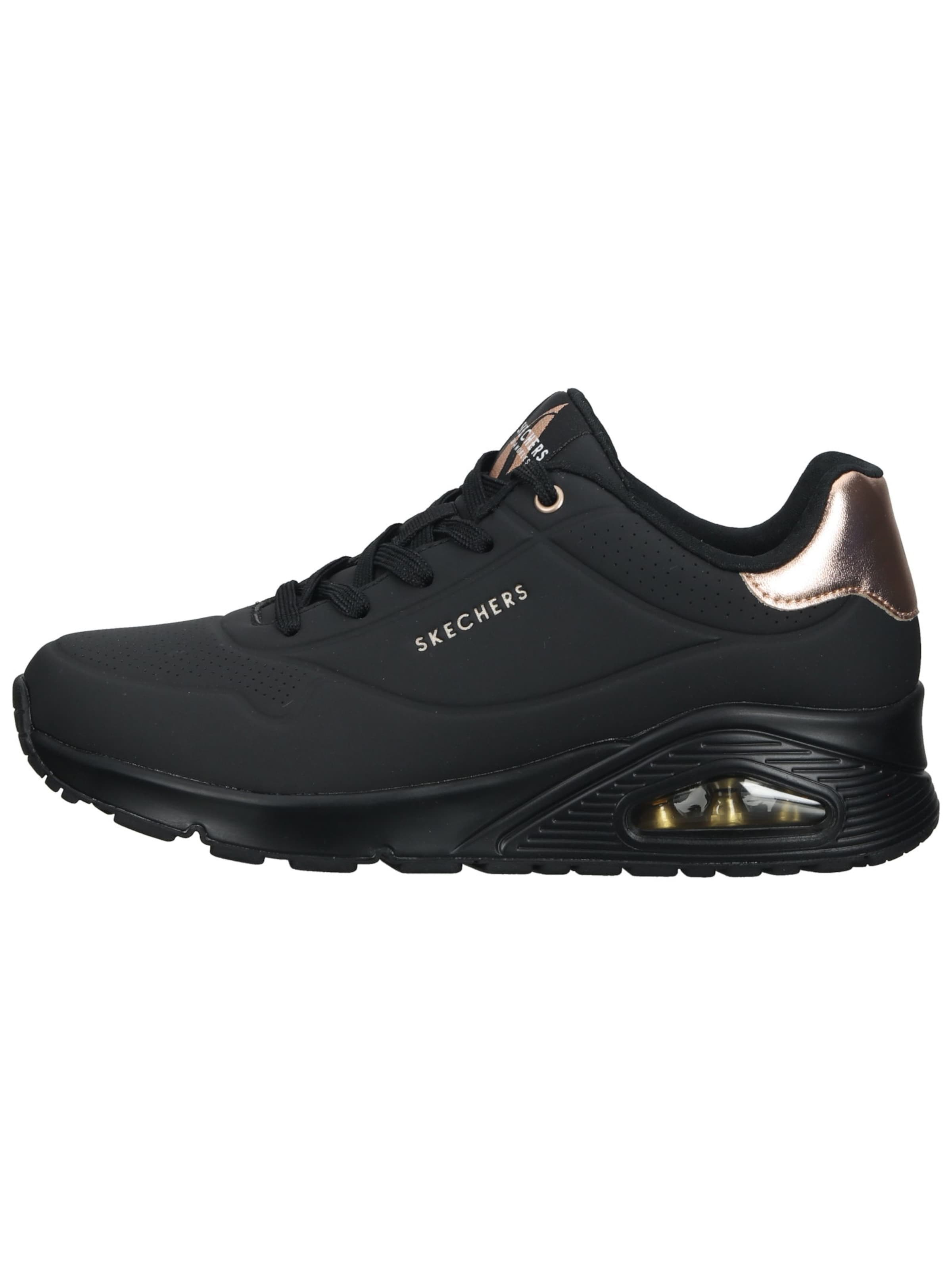 Baskets basses 'Uno-Golden Air' SKECHERS en noir