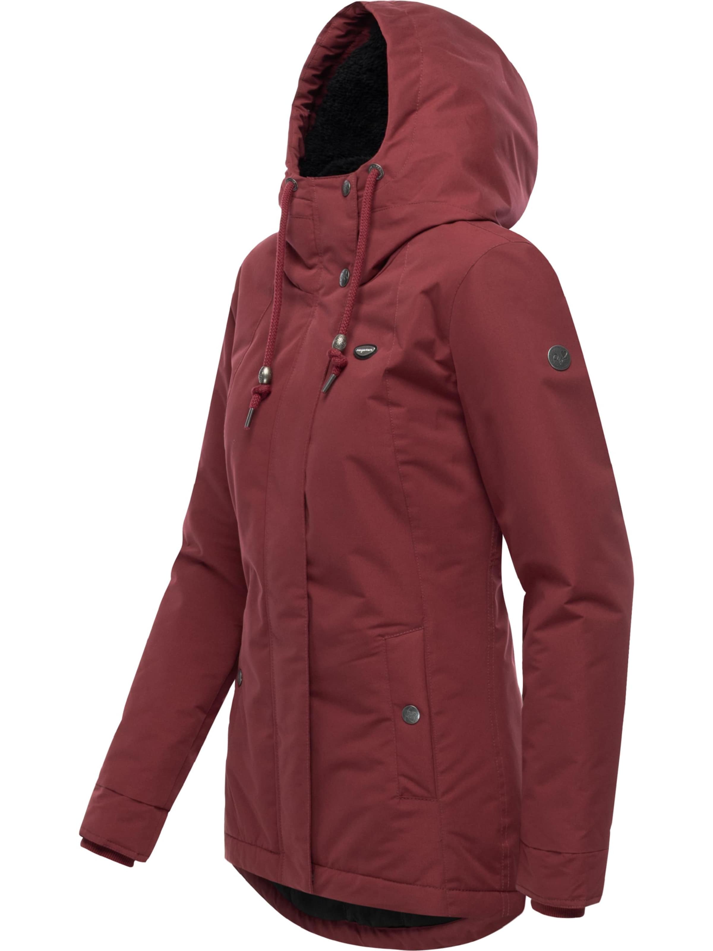 Ragwear Weatherproof jacket 'Alvena' in Red