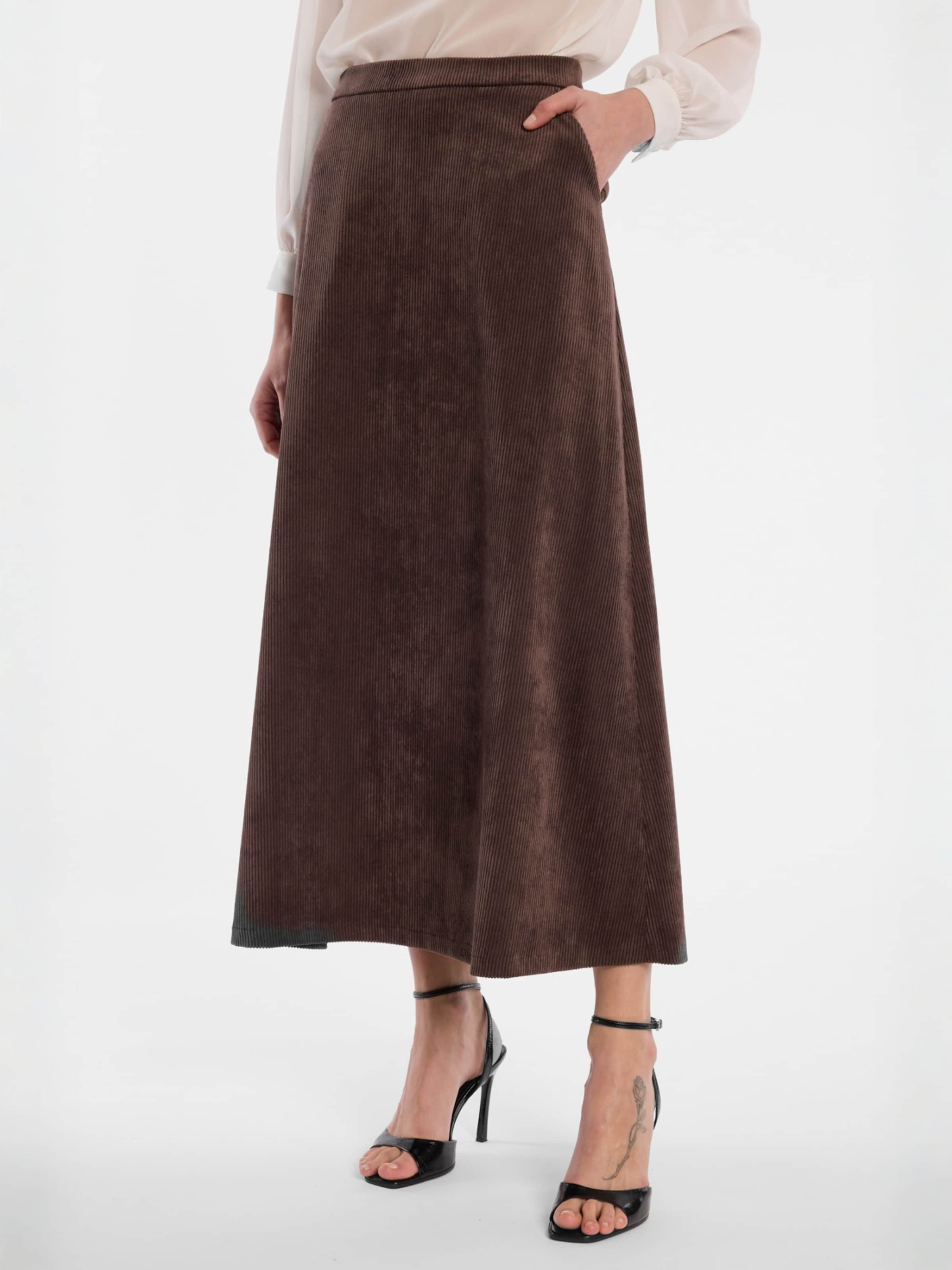Ana Alcazar Skirt in Brown