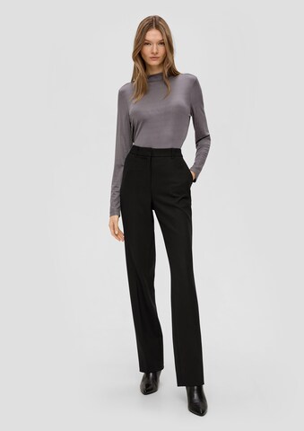 s.Oliver BLACK LABEL Regular Hose in Schwarz