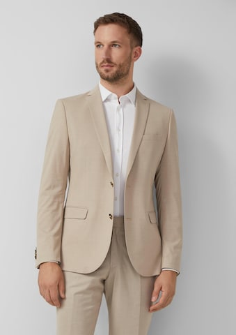 Slim fit Giacca da completo di s.Oliver in beige