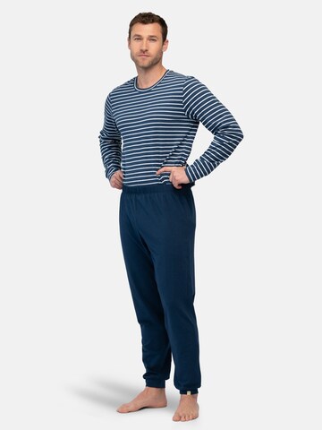 greenjama Pyjamahose in Blau