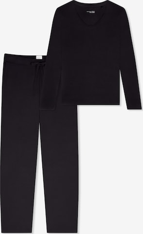 SCHIESSER Pajama 'Mix & Relax' in Black: front