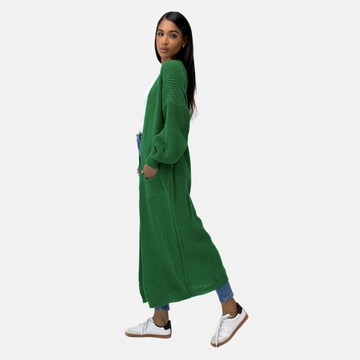 Elara Gebreide mantel in Groen