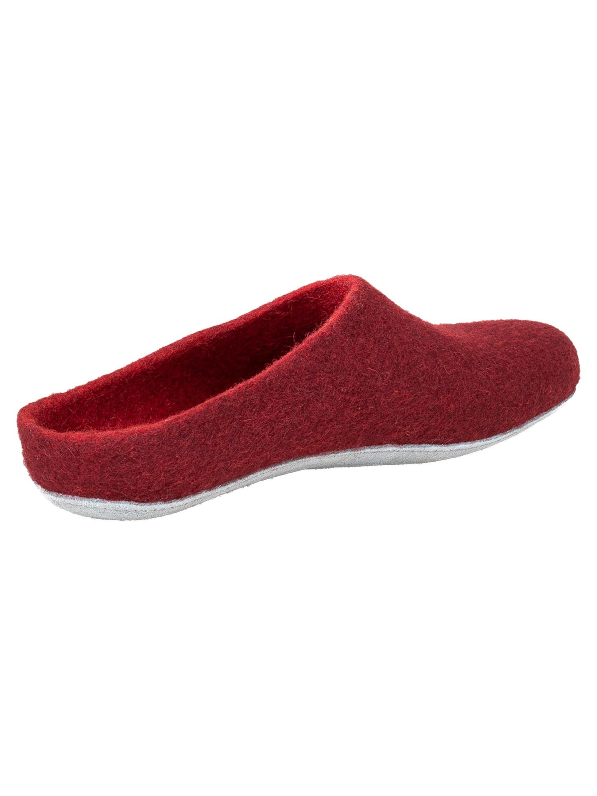 MagicFelt Slippers 'Filz' in Red