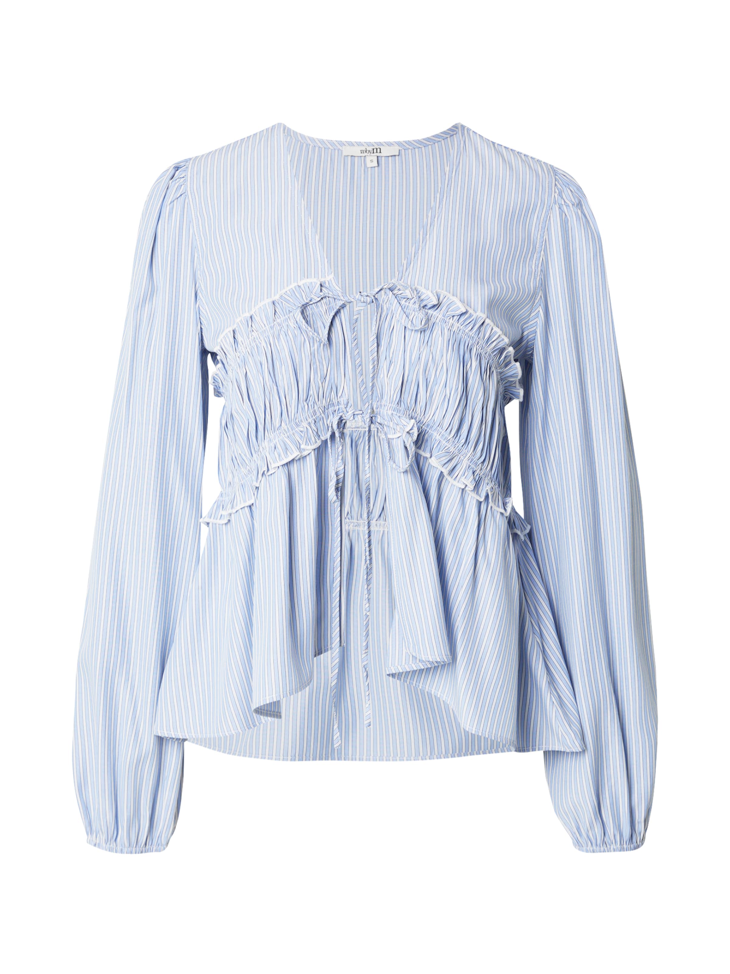 mbym Blouse 'Pipa-M' in Blue: front