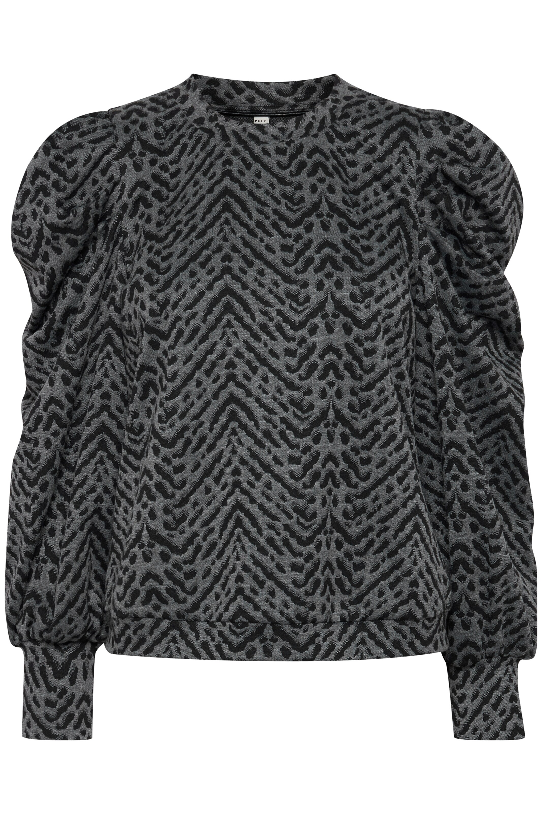 PULZ Jeans Shirt 'DUNNE' in Grey: front