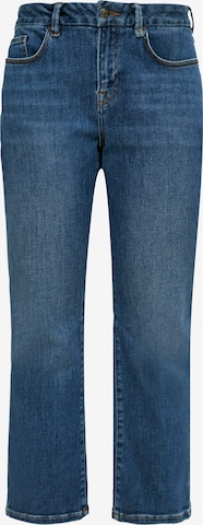 COMMA Flared Jeans in Blauw: voorkant