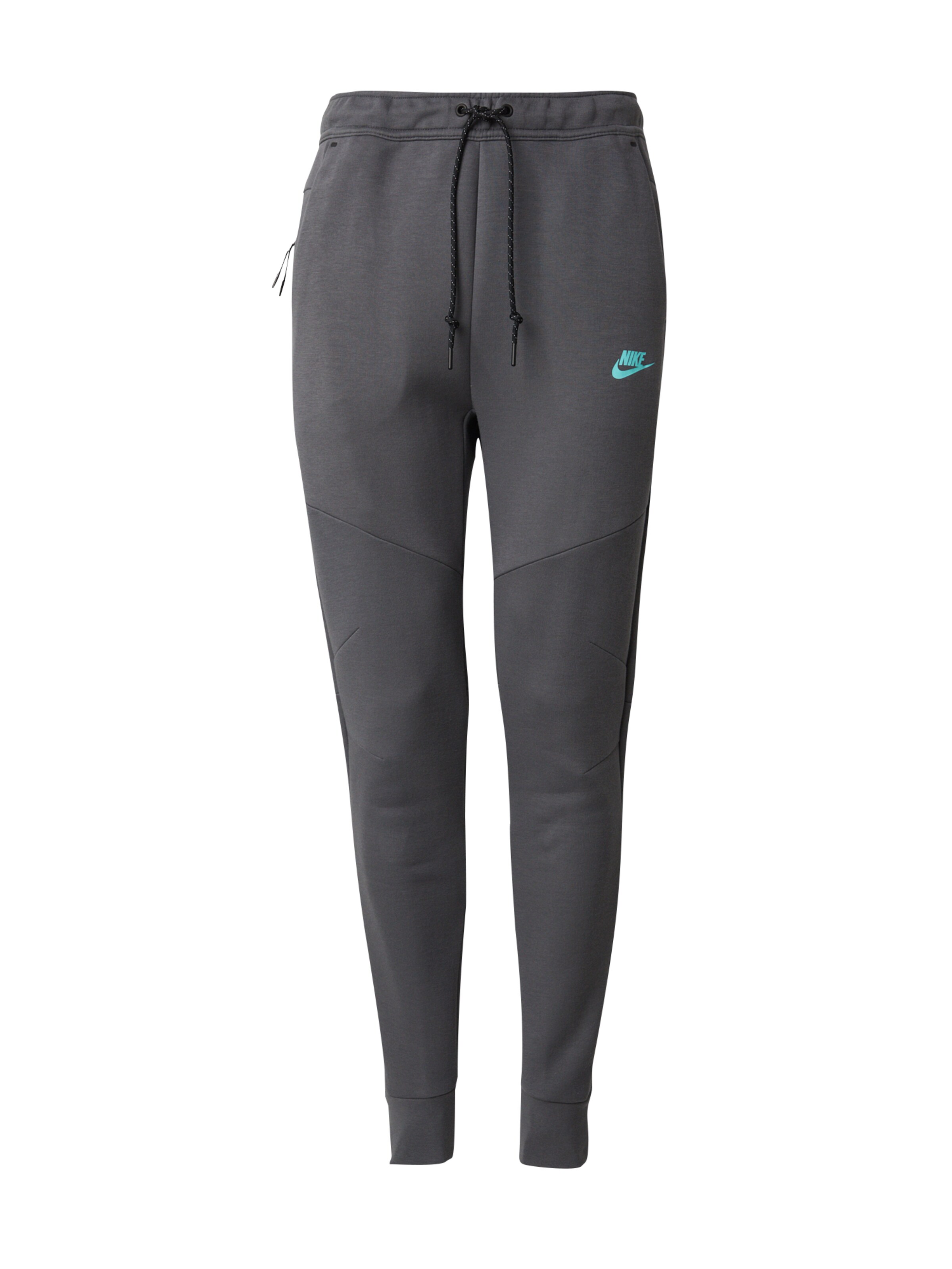 Nike Sportswear Дънки Tapered Leg Панталон 'TCH FLC' в сиво: отпред