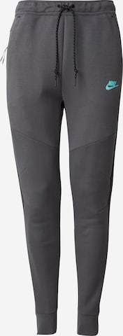 Nike Sportswear Zwężany krój Spodnie 'TCH FLC' w kolorze szary: przód