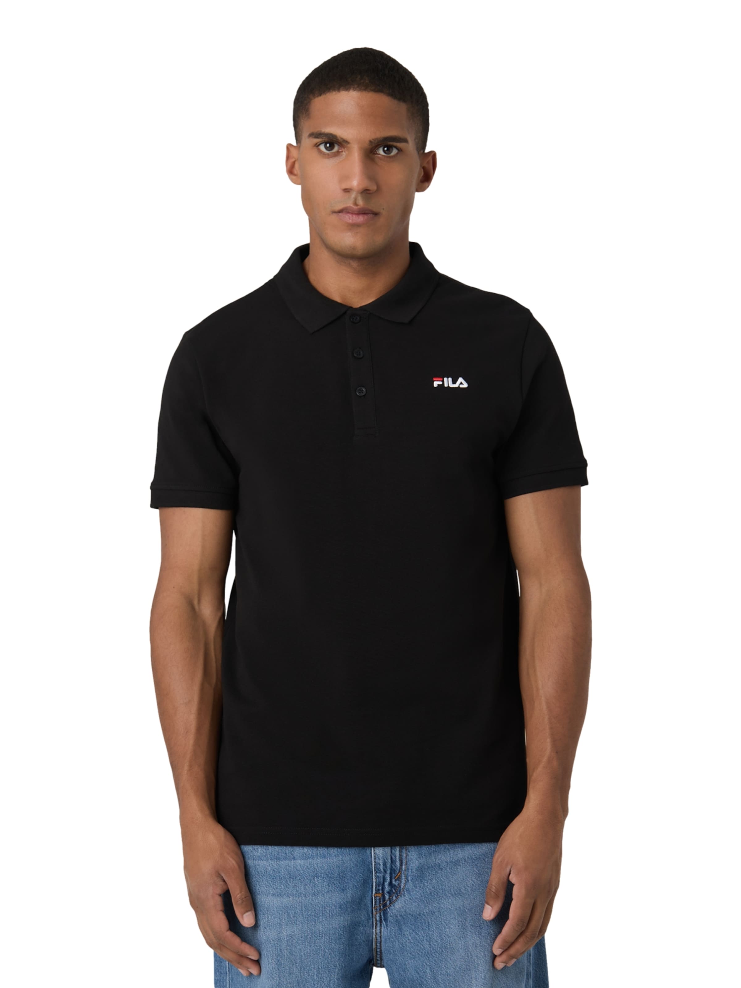 FILA Shirt 'SUNCHON' in Zwart: voorkant