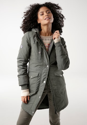 KangaROOS Between-Seasons Parka in Green: front