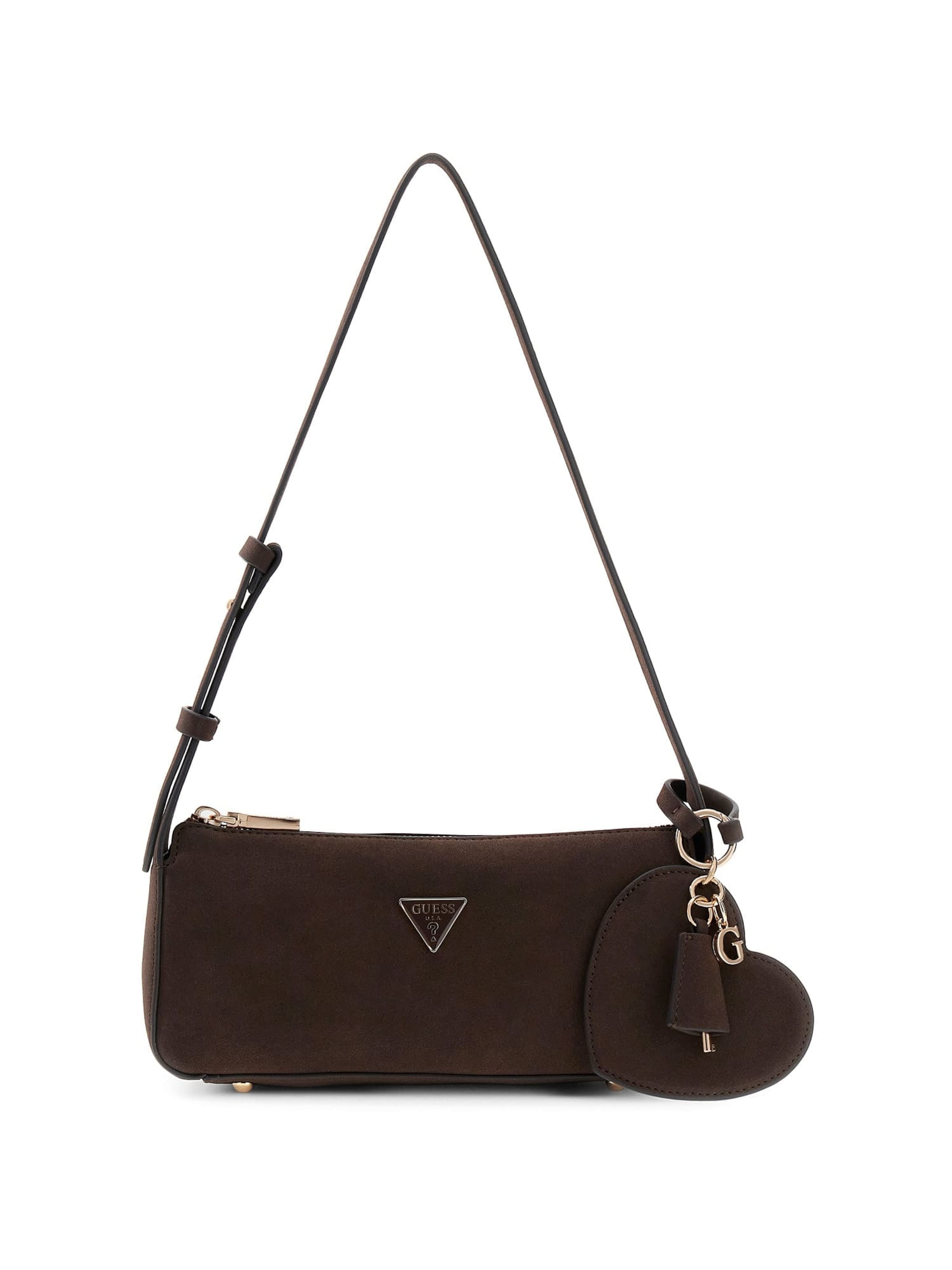 GUESS Schultertasche 'Isobel' in dunkelbraun, Produktansicht