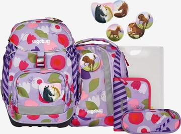 ergobag Backpack 'Schulranzen-Set pack Set' in Purple: front