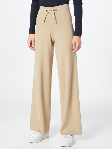 Wide Leg Pantalon TOMMY HILFIGER en beige : devant