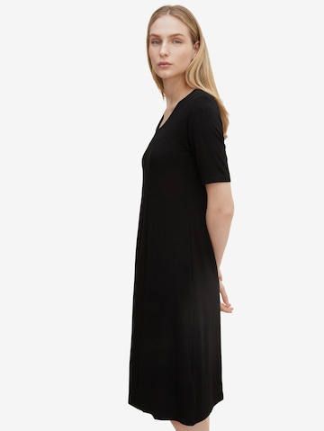 TOM TAILOR Φόρεμα σε μαύρο: μπροστά