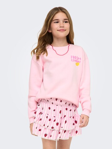 ONLY GIRLS Sweatshirt 'KOGCANASTA' in Pink